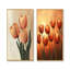 Tulipes brunes automne lueur I - Art mural floral 2 pièces-721470926-721470933