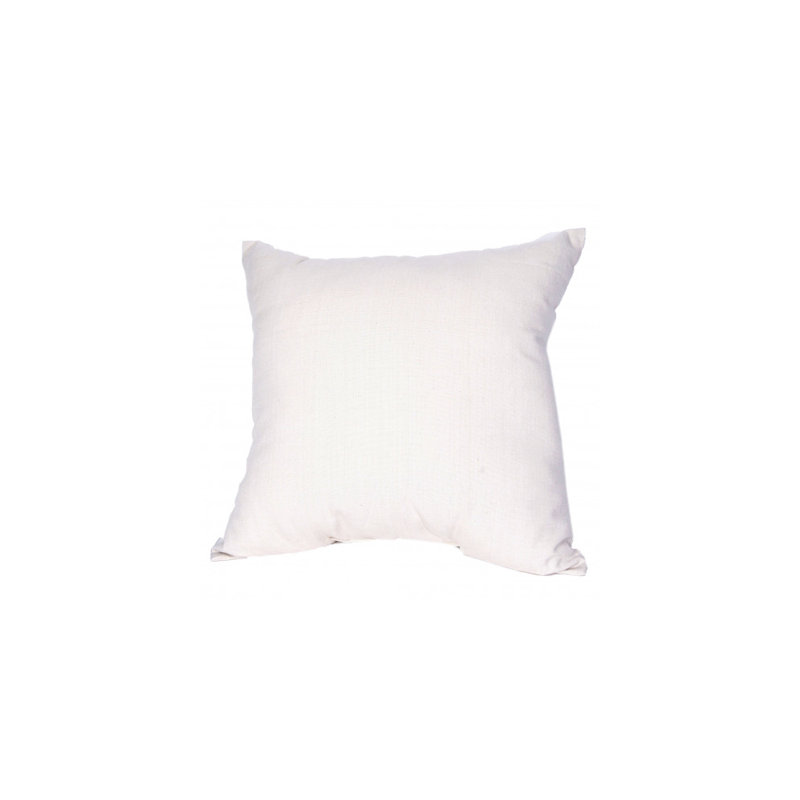 Cotton Throw Pillow, White