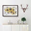 Wall of Yellow Sunflowers in Abstract - Picture Frame Graphic Art Print-55760829-55760835