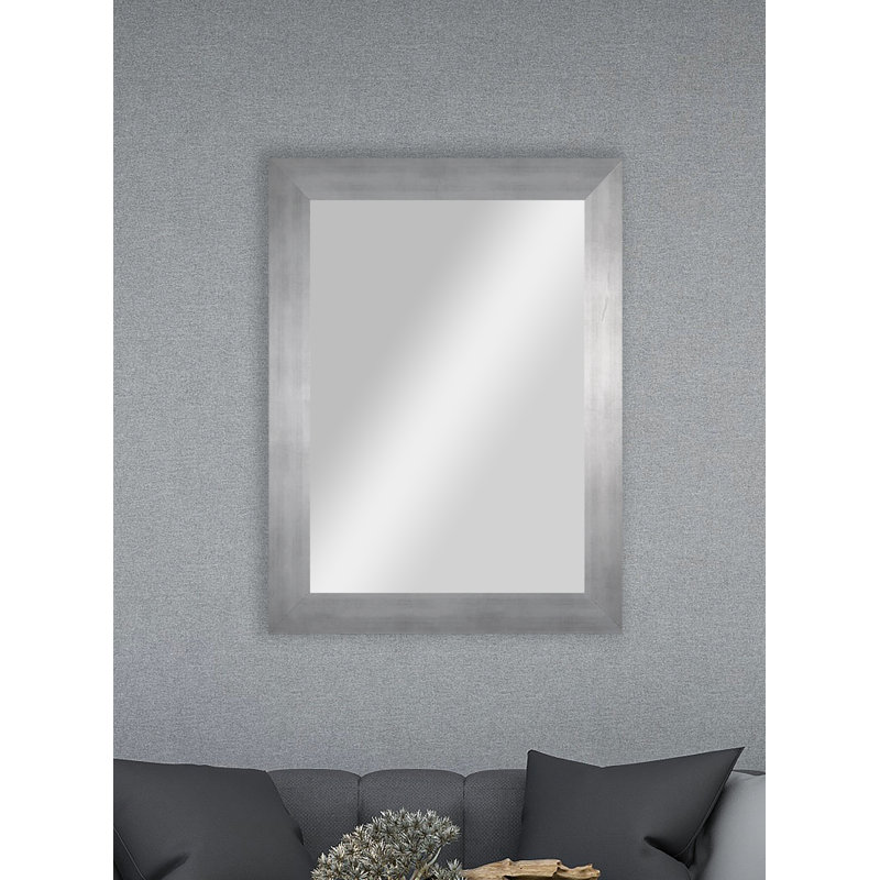 Miroir décoratif, 33 po x 64 po, Argenté mat