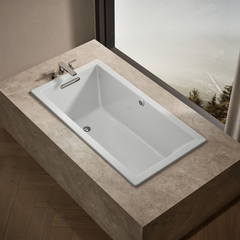 Baignoire de trempage 60 po. X 32 po., Gris glacial
