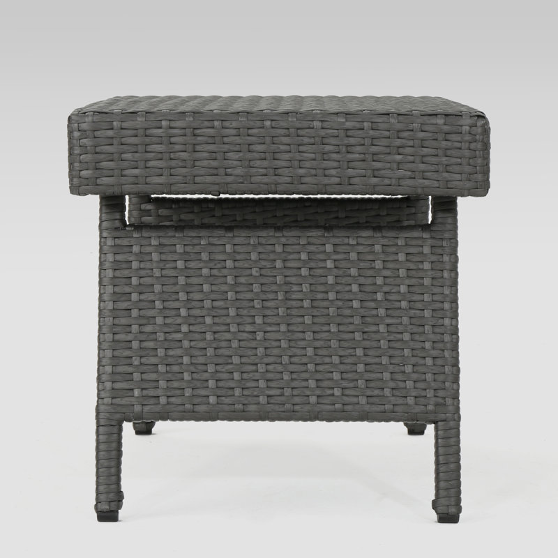 Ensemble de chaises longues inclinables avec table Aldiana, Gris