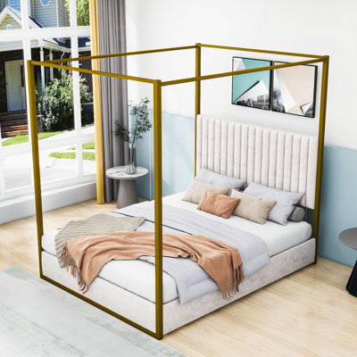 Wyndham Upholstered Canopy Bed