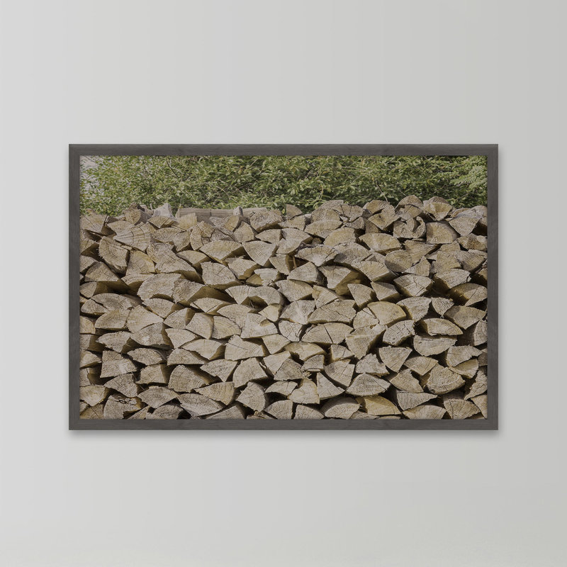 Woodpile - Single Picture Frame Print, 41 cm H x 61 cm W