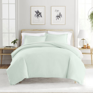 Ensemble de housse de couette brossé deux fois et ultradoux