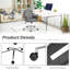 Chaise de travail en velours Trouville-1838053344