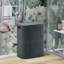 Linen Faux Polyester Laundry Basket with Handles-1914913417