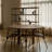 Modern simple round solid wood dining table-109025612