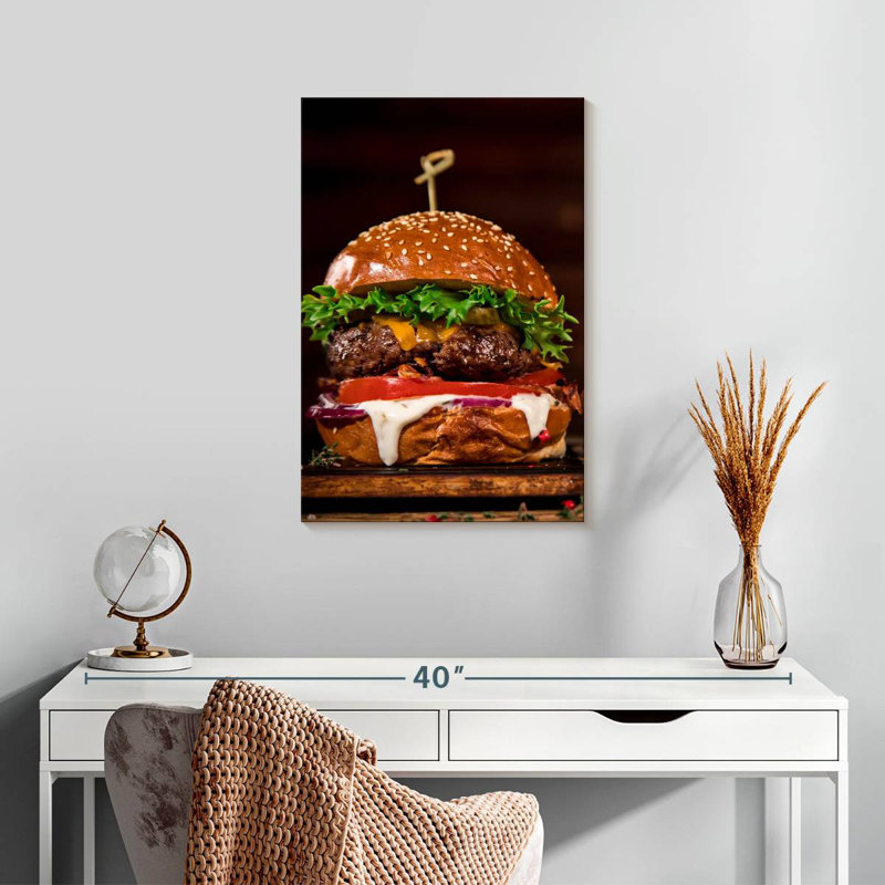 Yarlin Delicious Burger, 24" H x 16" W