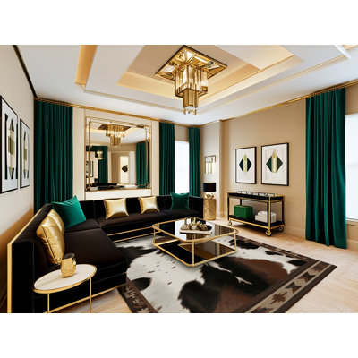  Tapis en cuir de vache lavable