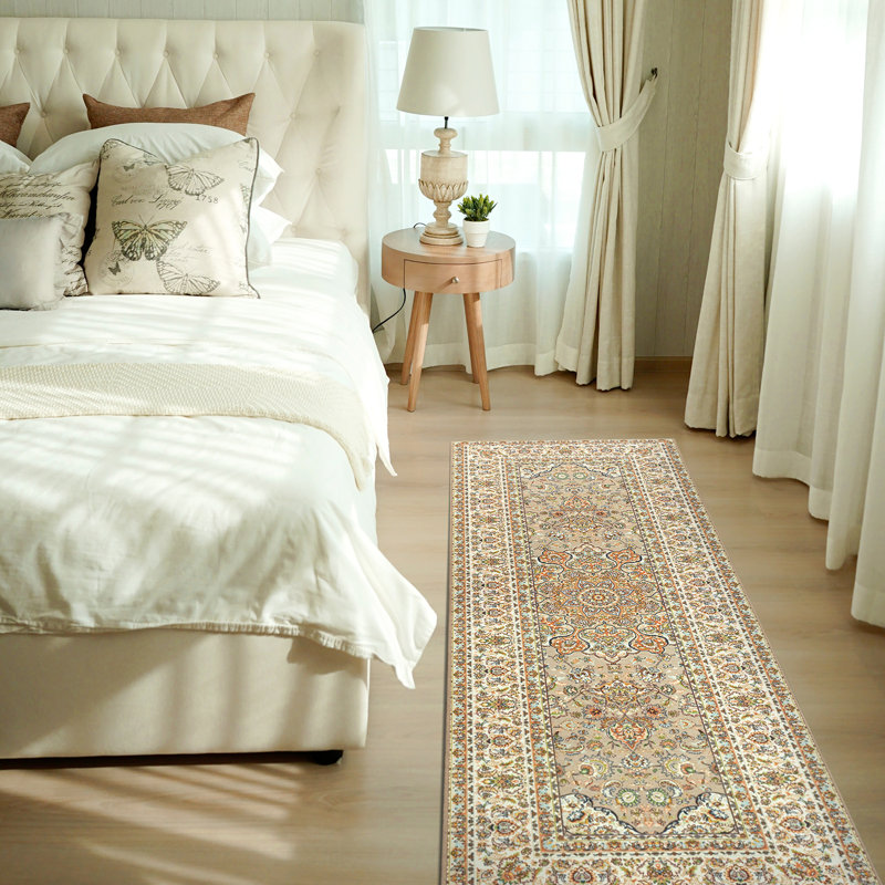 Tapis beige kaki foncé tissé à plat Kenya Kenya, Tapis de couloir 2 pi 6 po x 7 pi