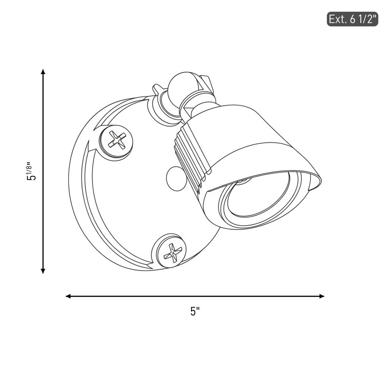 Projecteur extérieur de sécurité à DEL 120 fils, Bronze