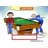 Personalized Friendly Folks Billiards, Pool Player Couple Rhinestone Bordered Key Chain-106953538