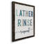 Lather Rinse Répétition - cadre photo, art textuel sur toile-1187212347-1187212350