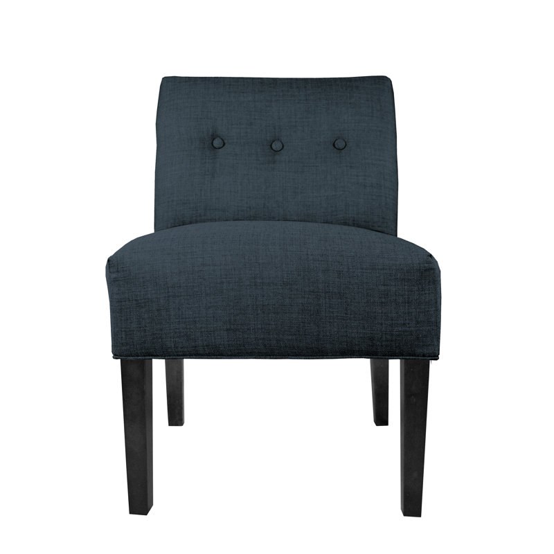 Niambi Upholstered Slipper Chair, Navy