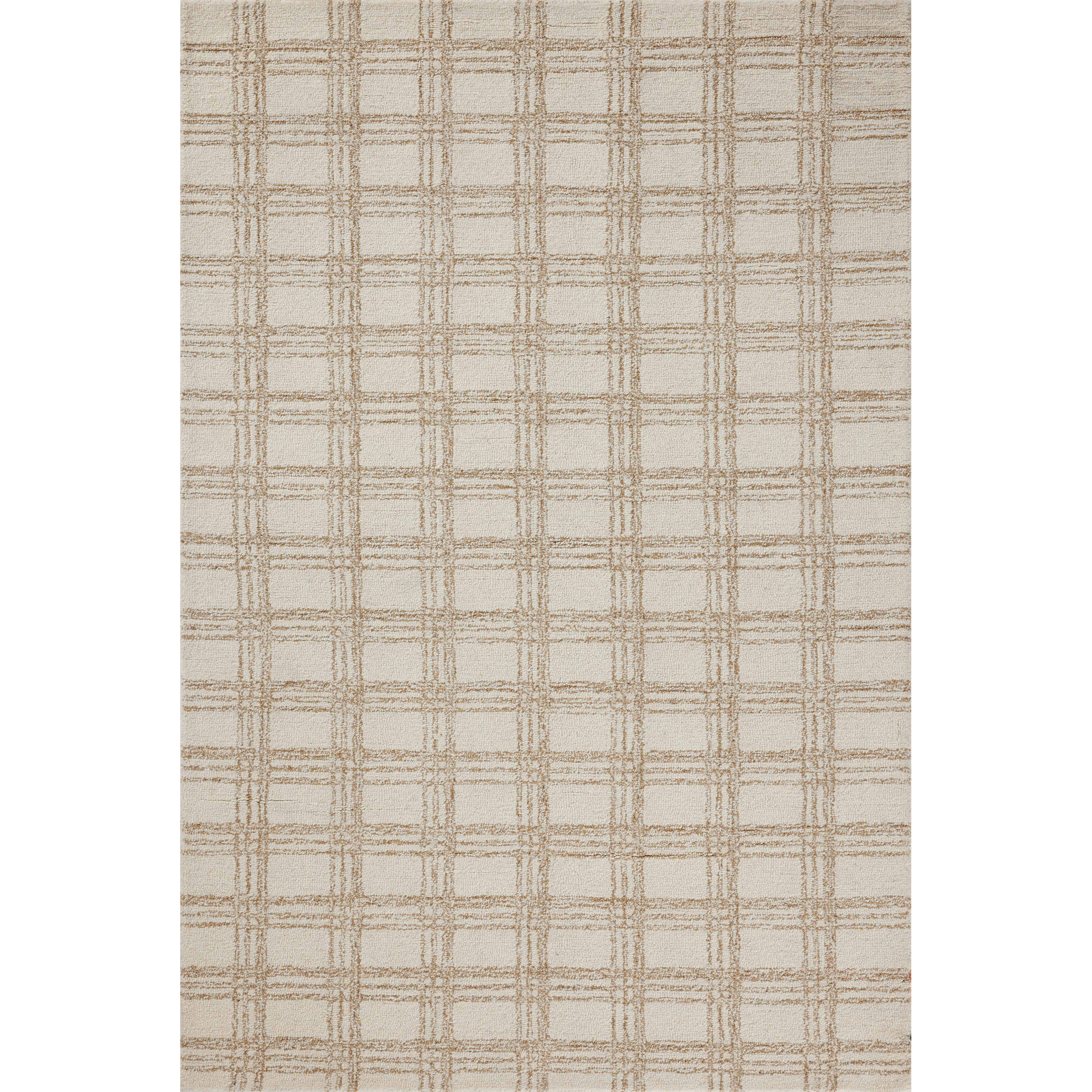 Chris Loves Julia x Loloi Polly Cream / Sand Area Rug, Runner 2'6" x 9'9"