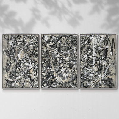 Pollack Homage I - Multi Piece Framed Canvas