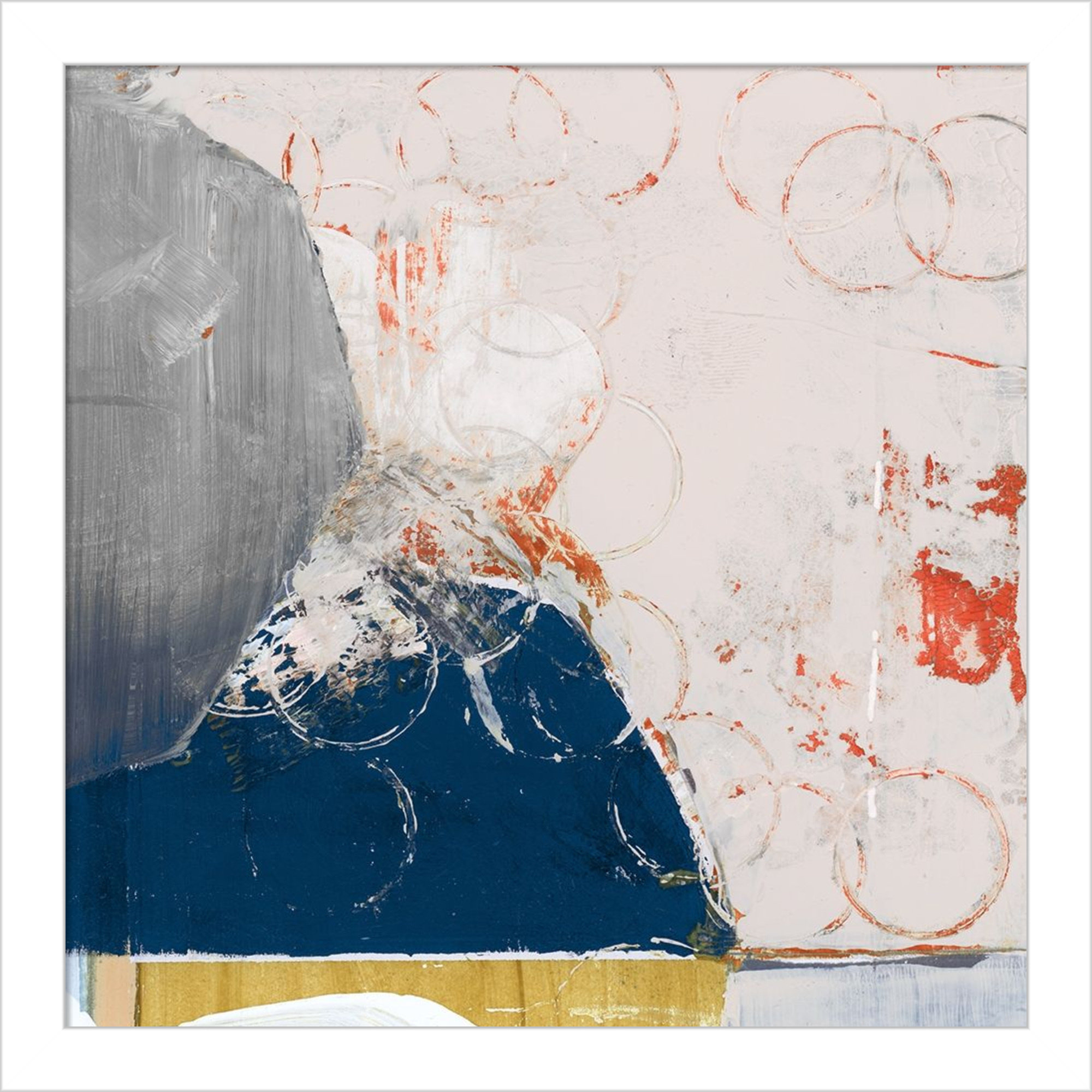 Beautiful Mess II by Gilpin Wood Framed Wall Art Print, White, 13" H x 13" W