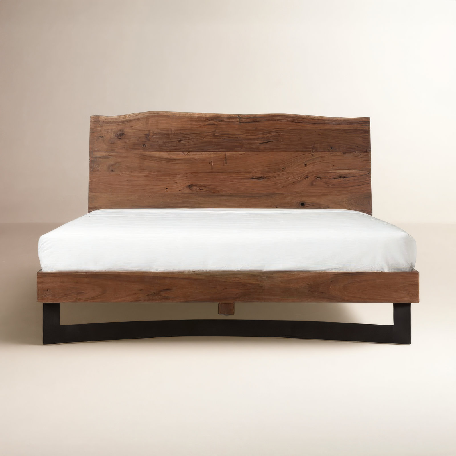 Burnell Solid Wood Bed, Queen