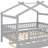 Zhayne Wooden House Bed with Trundle-1451600463-1451600451