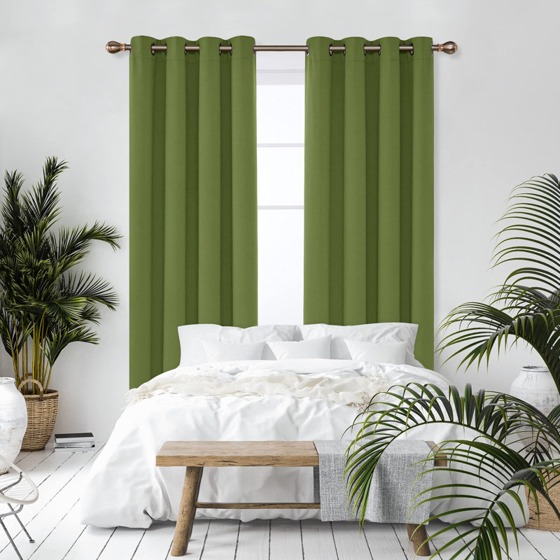 Blackout Curtain Pair, 55cm Width x 200cm Drop