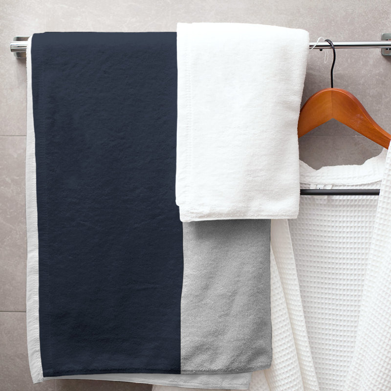 Microfiber Bath Towel, Tennessee Red Football Navy/White/Light Orange