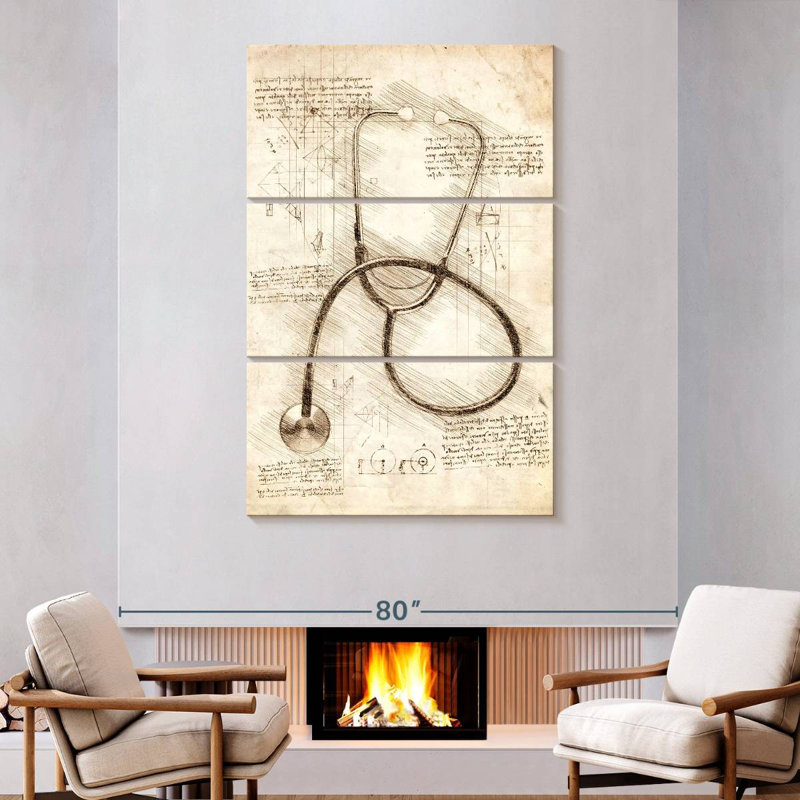 Alcaraz Stethoscope, 74" H x 48" W