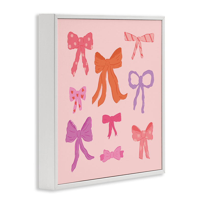 Giclée sur toile rose, design par Sazerelli Designs, H 24 po x l 24 po, Estampe numérique encadrée blanc bord de mer