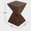 TABLE D'APPOINT GEOMETRIC MGO, COULEUR BRUN FONCÉ-900501330