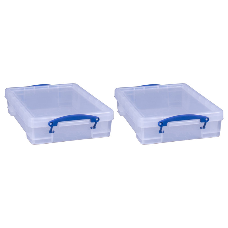 Boîte empilable Really Utile, transparent, Paquet de 2