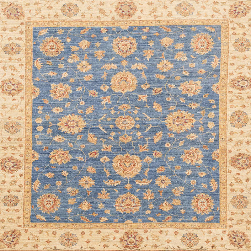 Tapis abstrait moderne 3516, Carré 6 pi