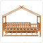 Lit simple en bois avec lit gigogne simple-130092185-130092186