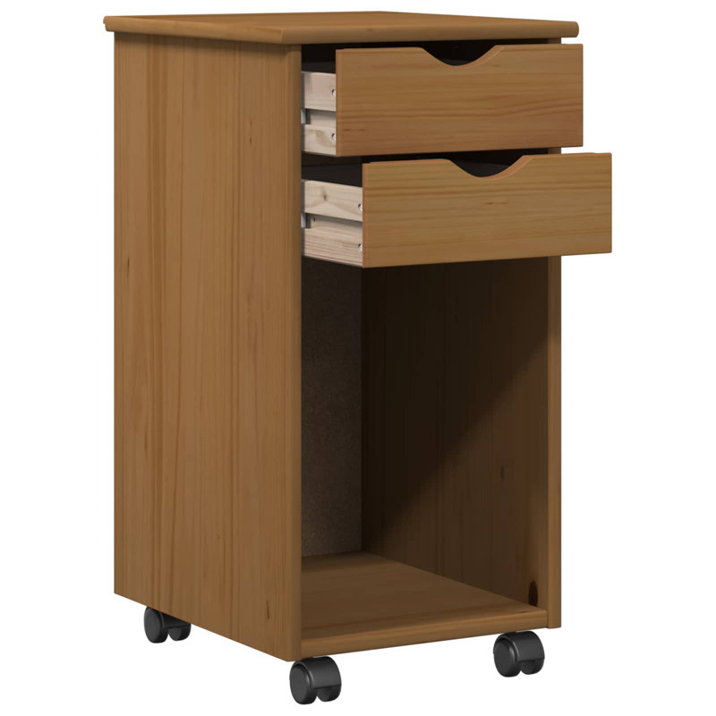 File Cabinet, Honey Brown