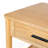 Natural Rubber Wood Side Table