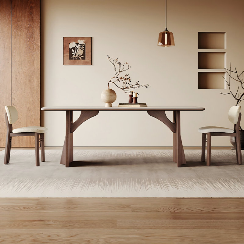 Table de salle à manger Sintered Stone, H 29,53 po x L 55,12 po x l 31,5 po