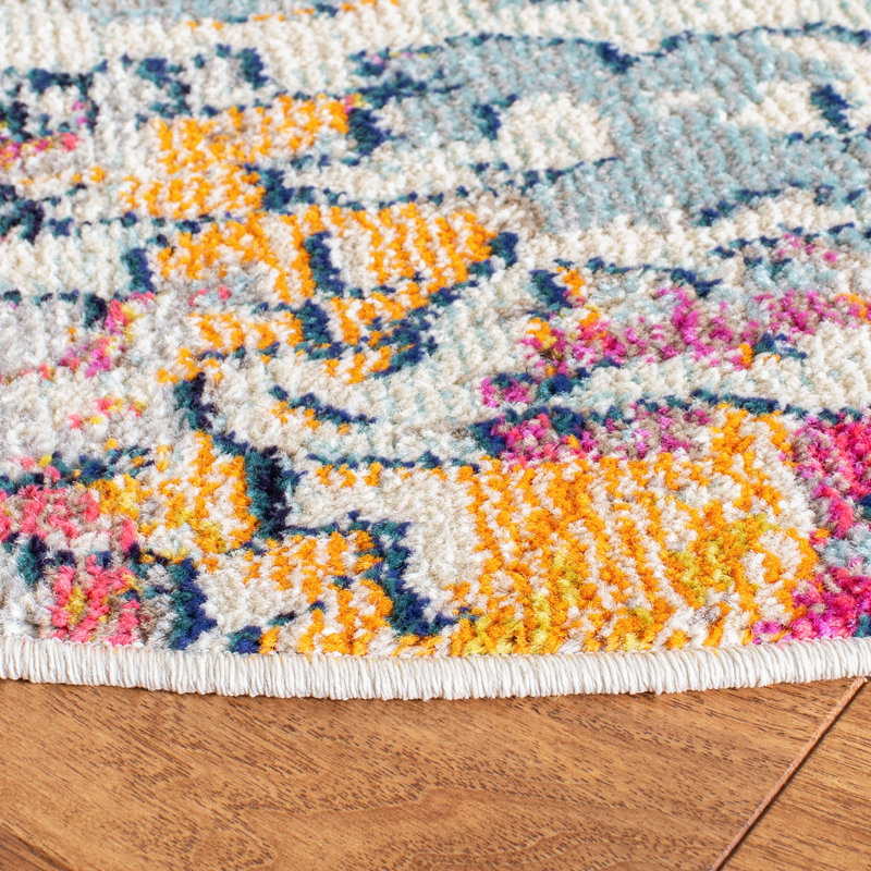 Tapis abstrait Felty, Rond 6 pi 7 po