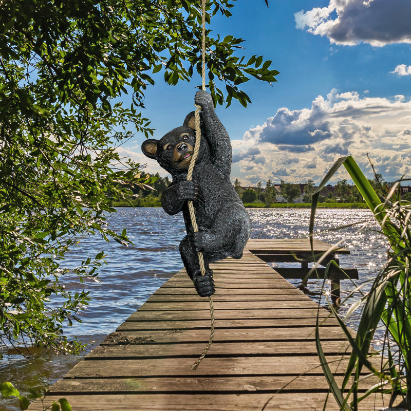 Statue de jardin Bear Cubs Swinging Bocephus