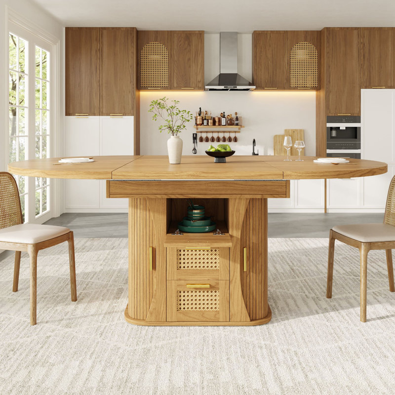 Extendable Dining Table, Natural