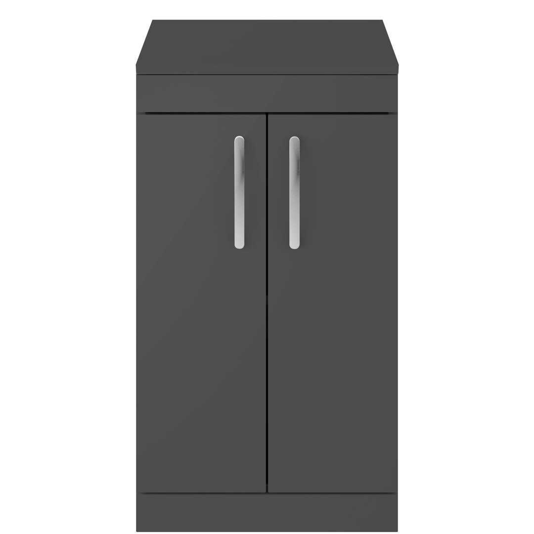 Athena Gloss White 50cm Free-Standing Vanity Unit Base Only