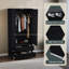 2 Door 2 Drawer High Gloss Wardrobe, (FSC 100%) Bedroom Home Clothing Storage Furniture-1565105280