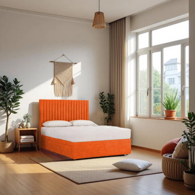 Upholstered Bed with Mattress