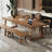 Modern and simple rectangular brown desk-228974835