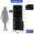 Corner Wine Bar Cabinet with Glass Racks and RGB LED Lights-1218981383