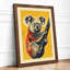 Koala on Branch Modern - Framed Print-76107792-76107804