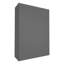 HOMEIBRO Cozy Design Armoire murale standard en contreplaqué, prête à assembler, 53 cm (L) x 30,5 cm (P) x 106,5 cm (H), style Shaker, gris Shaker-926327713-925975471