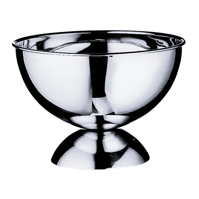 Stainless Steel Serving Bowl, 8" W x 8" D