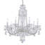 Sterling 7 Light 25in x 26in Chandelier in Silver with Clear Heritage Handcut Crystals-1034780515-1034780519