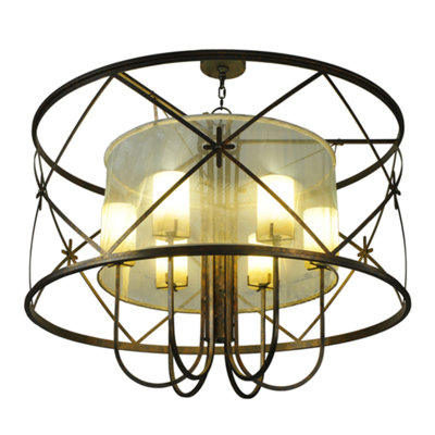 Luminaire suspendu 6 lumières Nashwa
