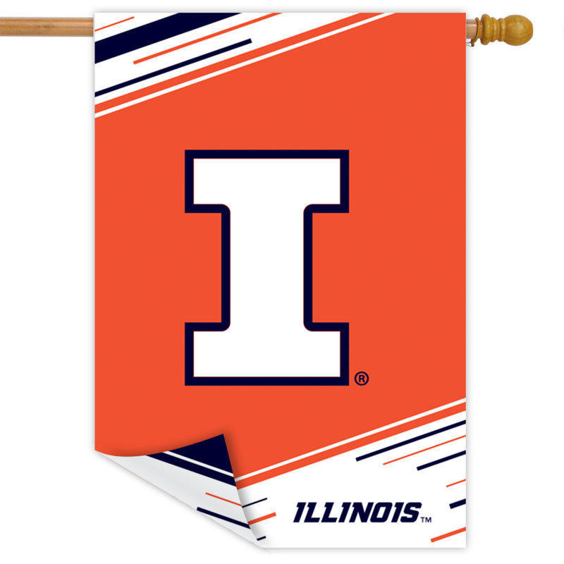Drapeau de la maison de l'Université Illinois, Illinois