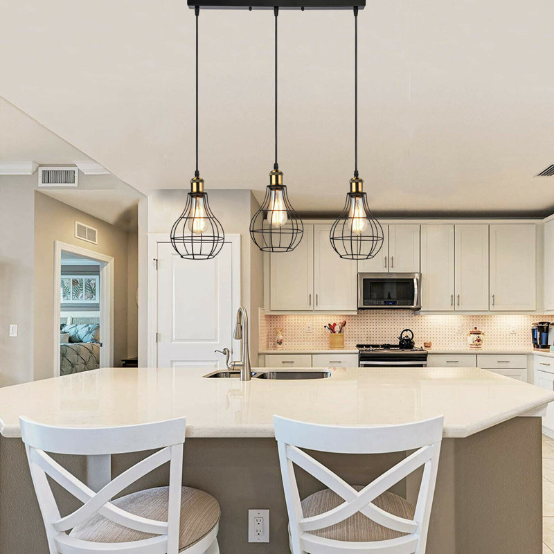 Aucoin 3 - Light Black Cluster Pendant